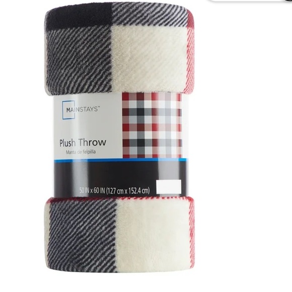 Mainstays Other - Mainstays Red and Black Plaid Throw. 50”x60”
NWT.